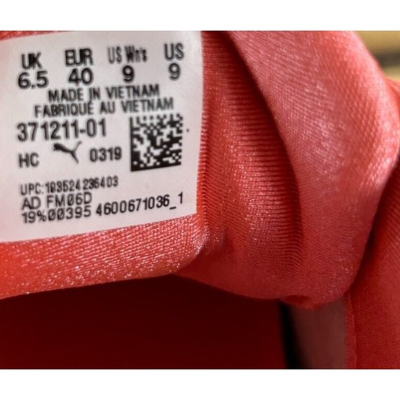 NEW Puma Womens Size 7 Nova x Pantone 2 Running Shoes Coral White Leather - Picture 11 of 11